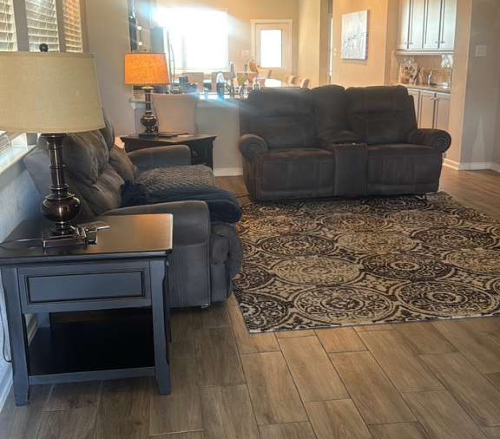 Professional residential cleaning helping reduce dust and maintain a spotless appearance.