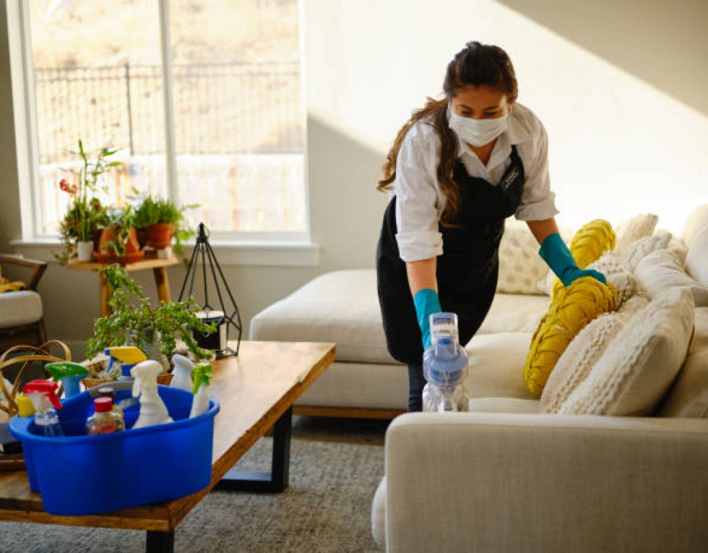 Professional house cleaning crew maintaining clean homes in Spring, TX