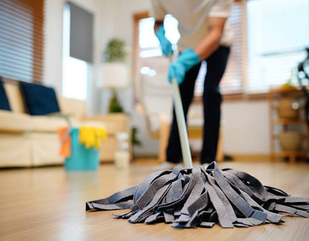 Detailed home cleaning service bright interior Cypress Texas house
